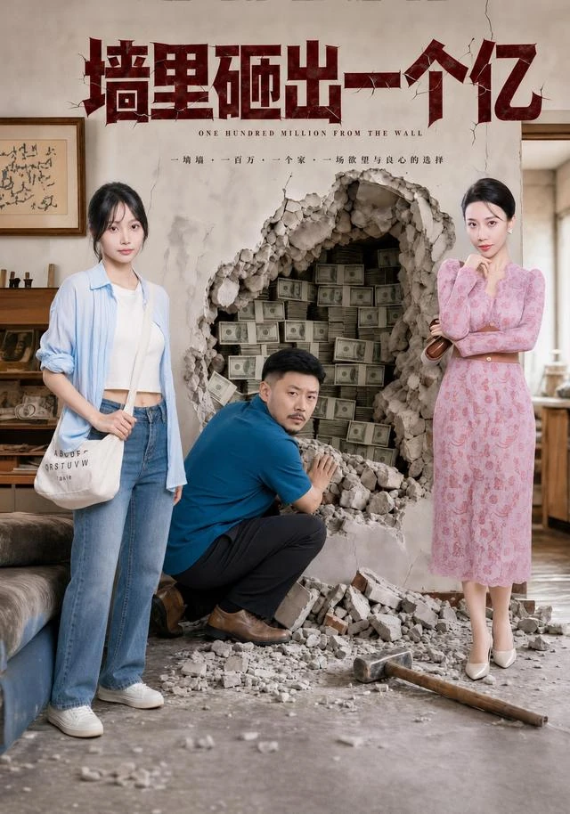 《墙里砸出一个亿》官方海报